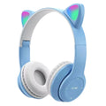 Wireless Bluetooth Headset Gamer Cat LED Light Foldable Noise Cancelling Earbuds Wireless Headphones Bluetooth Earphones