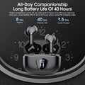 Wireless Earphone HiFi Stereo Earbuds with LED Display 48H Play Time ENC Noise Cancelling Ear Buds Waterproof Headphones